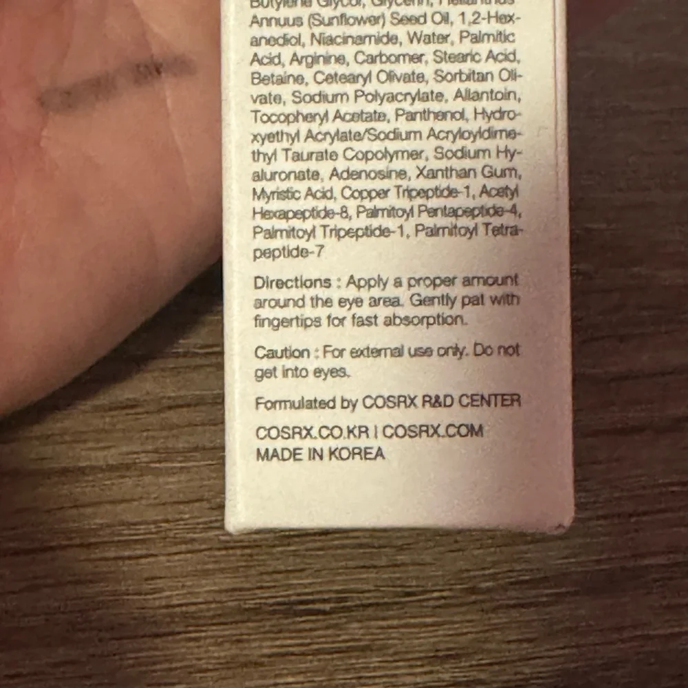 COSRX Snail Peptide Eye Cream